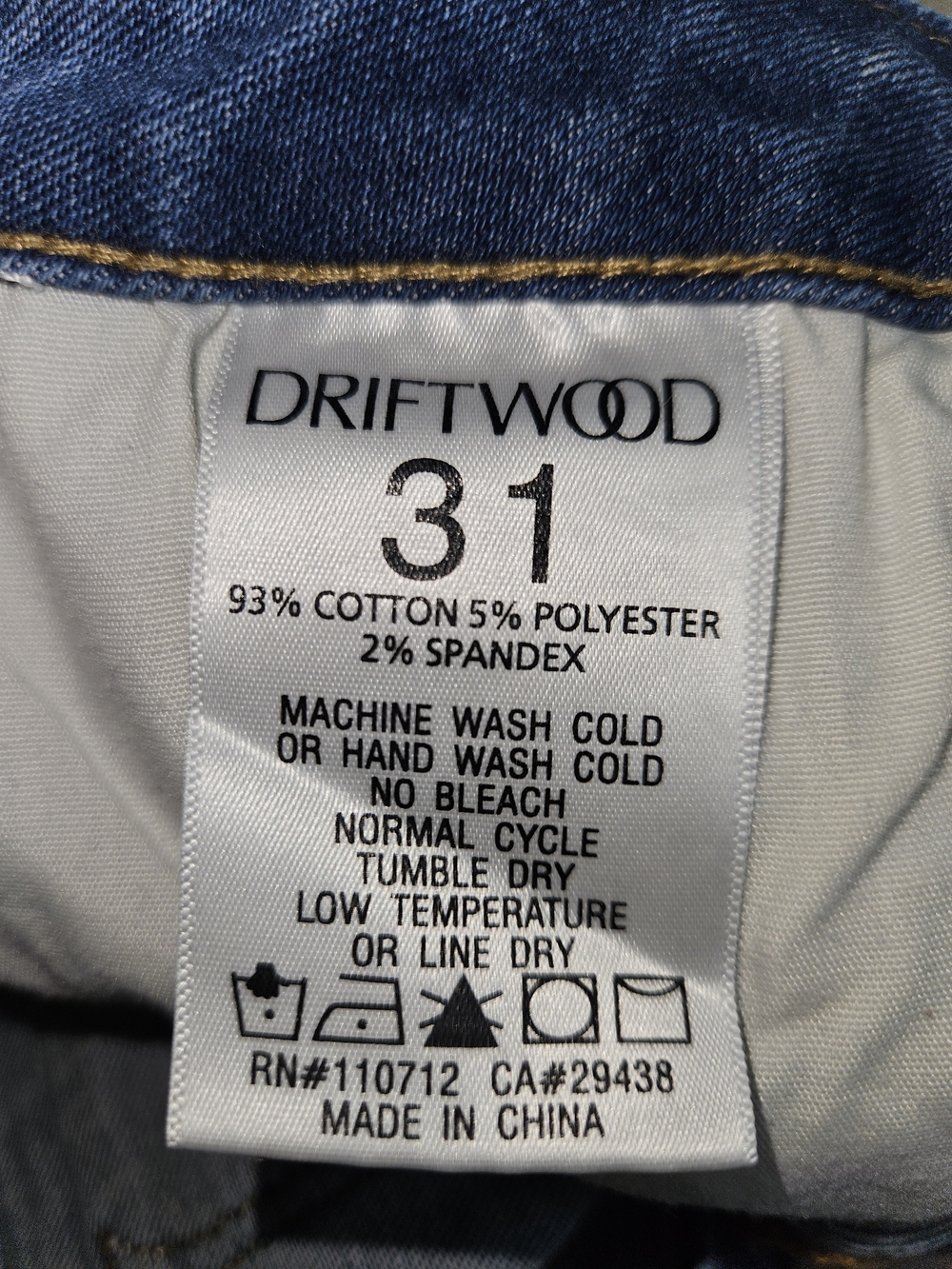 DRIFTWOOD Denim Embroidered Jeans Colette Ankle Cuff Women's Size 31 - Picture 13 of 14